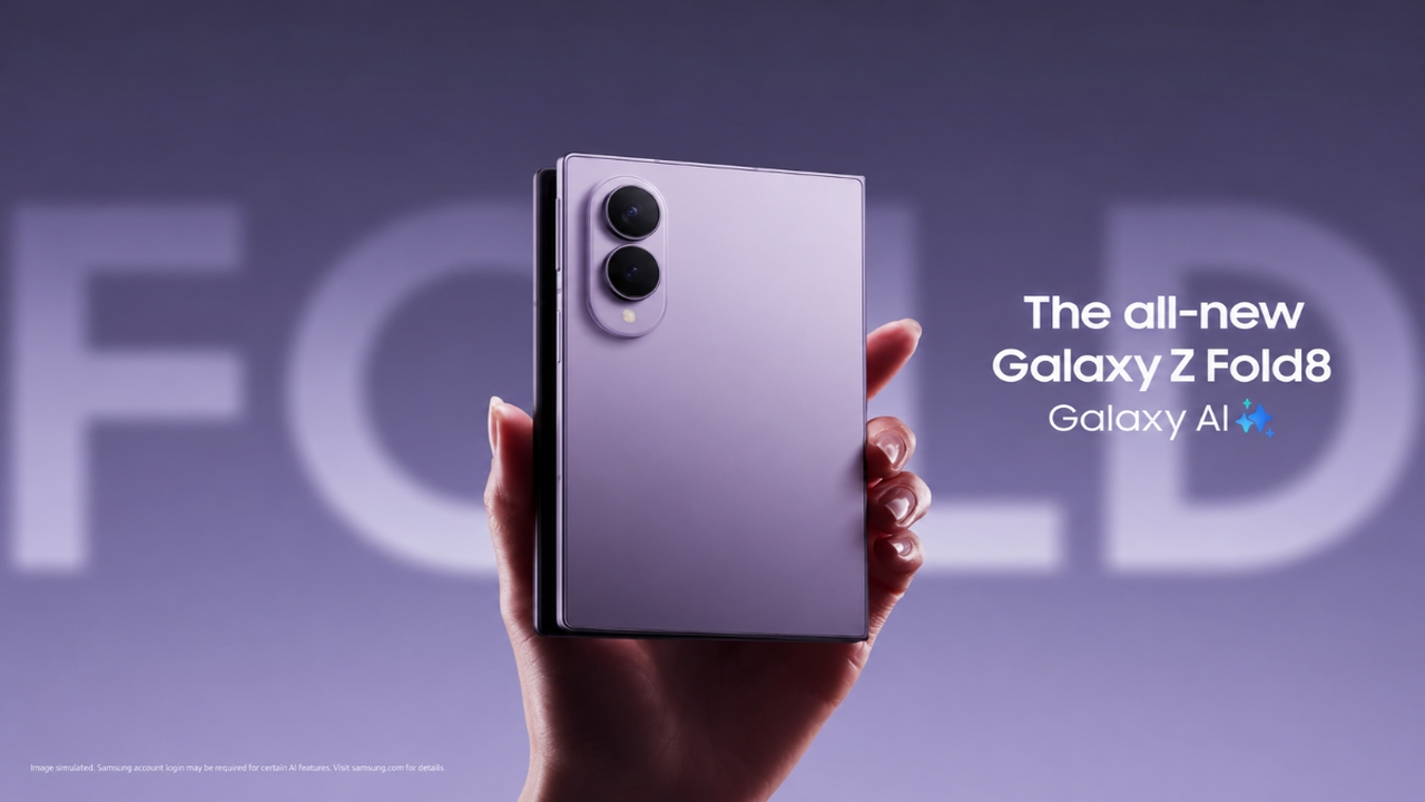 سامسونج ت unveils Galaxy Z Fold 8 بتصميم محسن وبطارية قوية